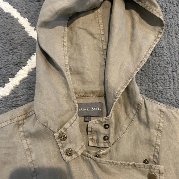 Michael Stars Linen Anorak Jacket - Picture 4 of 6
